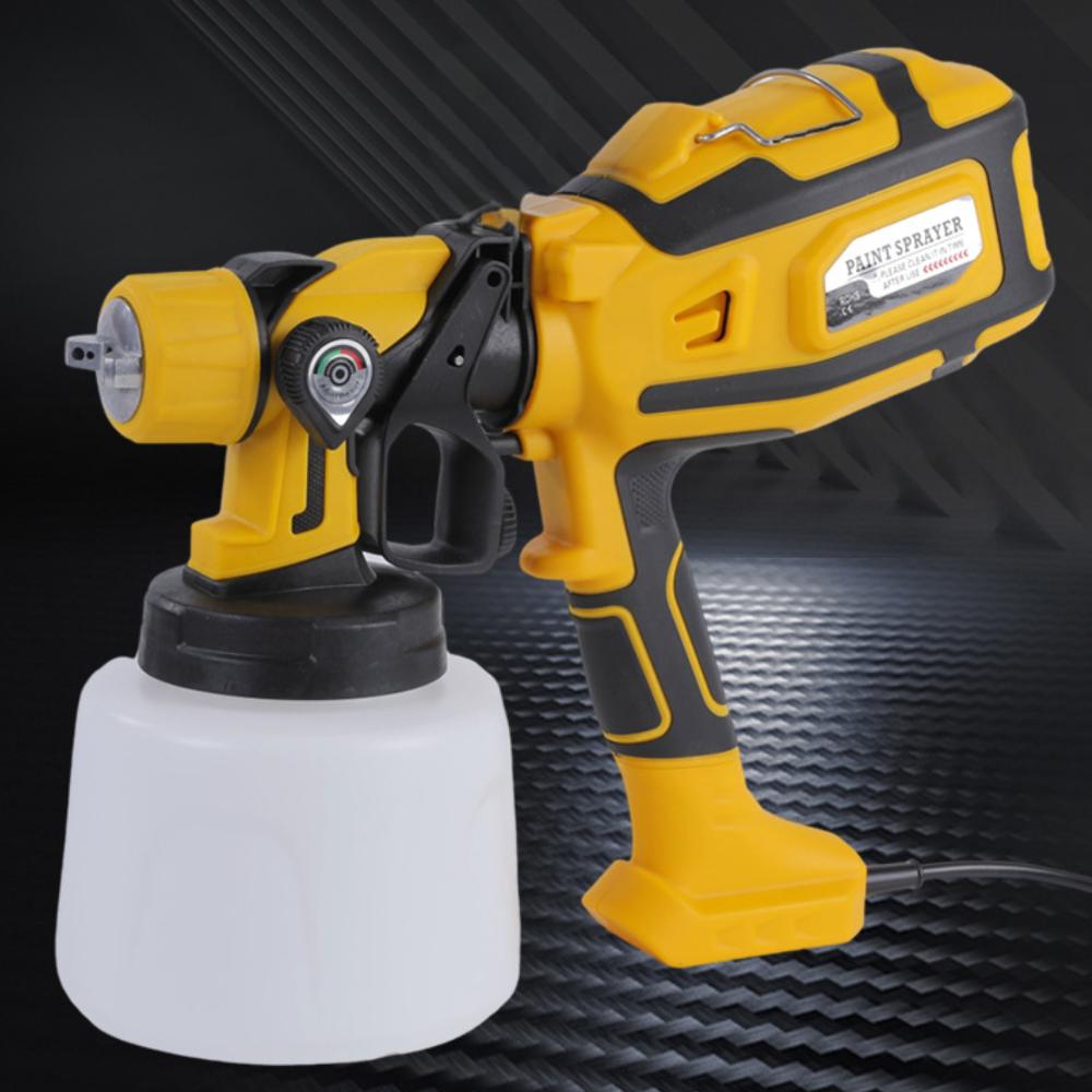 Tidymend Paint Sprayer 800W HVLP High Power Electric Spray Paint Gun with 1400ml Container, 5 Copper Nozzles & 3 Patterns, Spray Gun for Furniture, Walls, House Painting