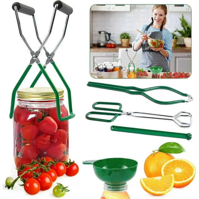 Reichtum Canning Kit, 5 Piece Canning Supplies Starter Kit, Stainless Steel Canning Set for Beginner