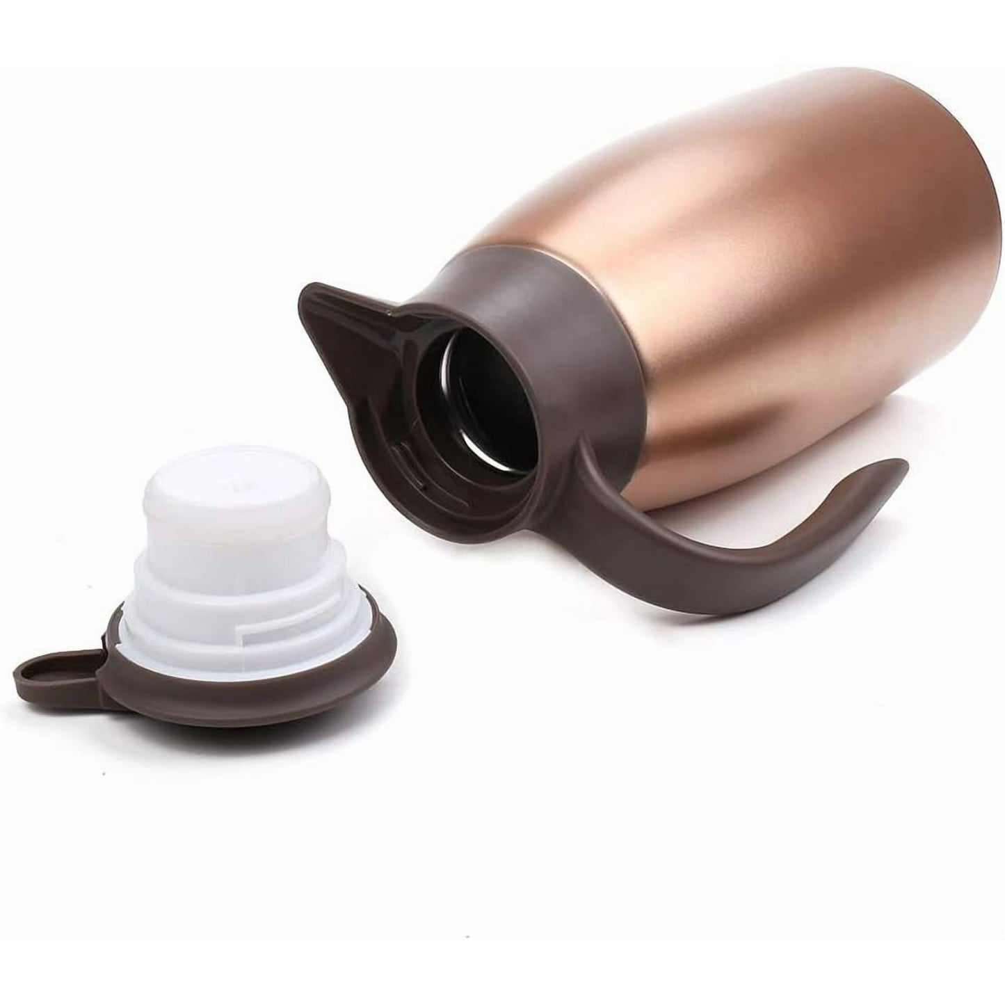 68oz Thermal Coffee Carafe, Stainless Steel Vacuum Insulated Coffee Thermos for Hot and Cold Beverage (Gold)