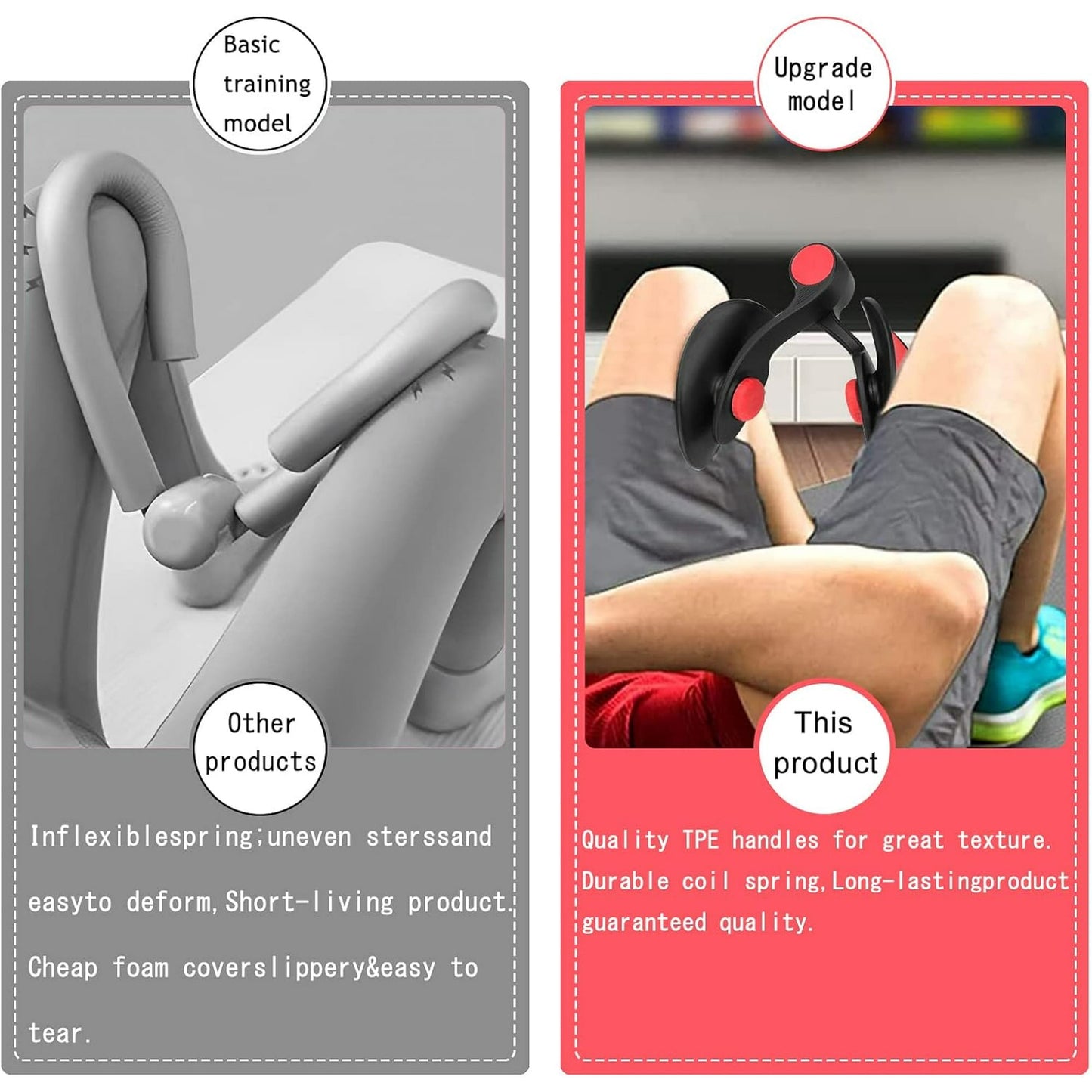 Tidymend Thigh Master Hip Trainer Kegel Exerciser, 48.5 lbs Pelvic Floor Muscle Trainer, Inner Thigh Exercise Equipment for Men Women Home Gym, Black