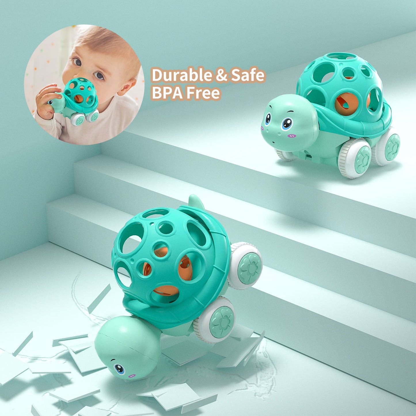 Baby Car Toys for 1-3 Year Olds, Interactive Car Baby Toys for Boys and Girls, Fun Learning Gifts for Toddlers 18 Months