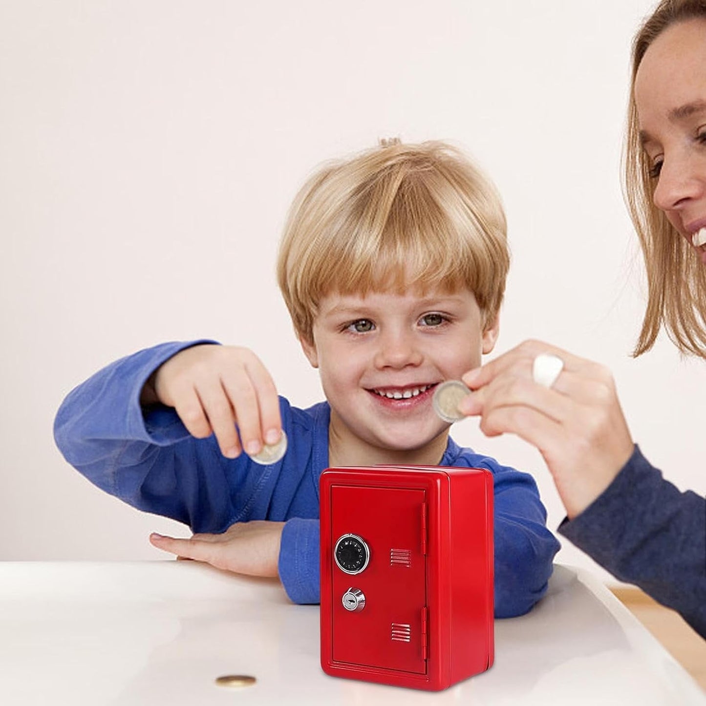 Fixdono Piggy Bank for Kids, Money Bank Toys Money Saving Box Gift for Boys Girls Ages 4+ Years