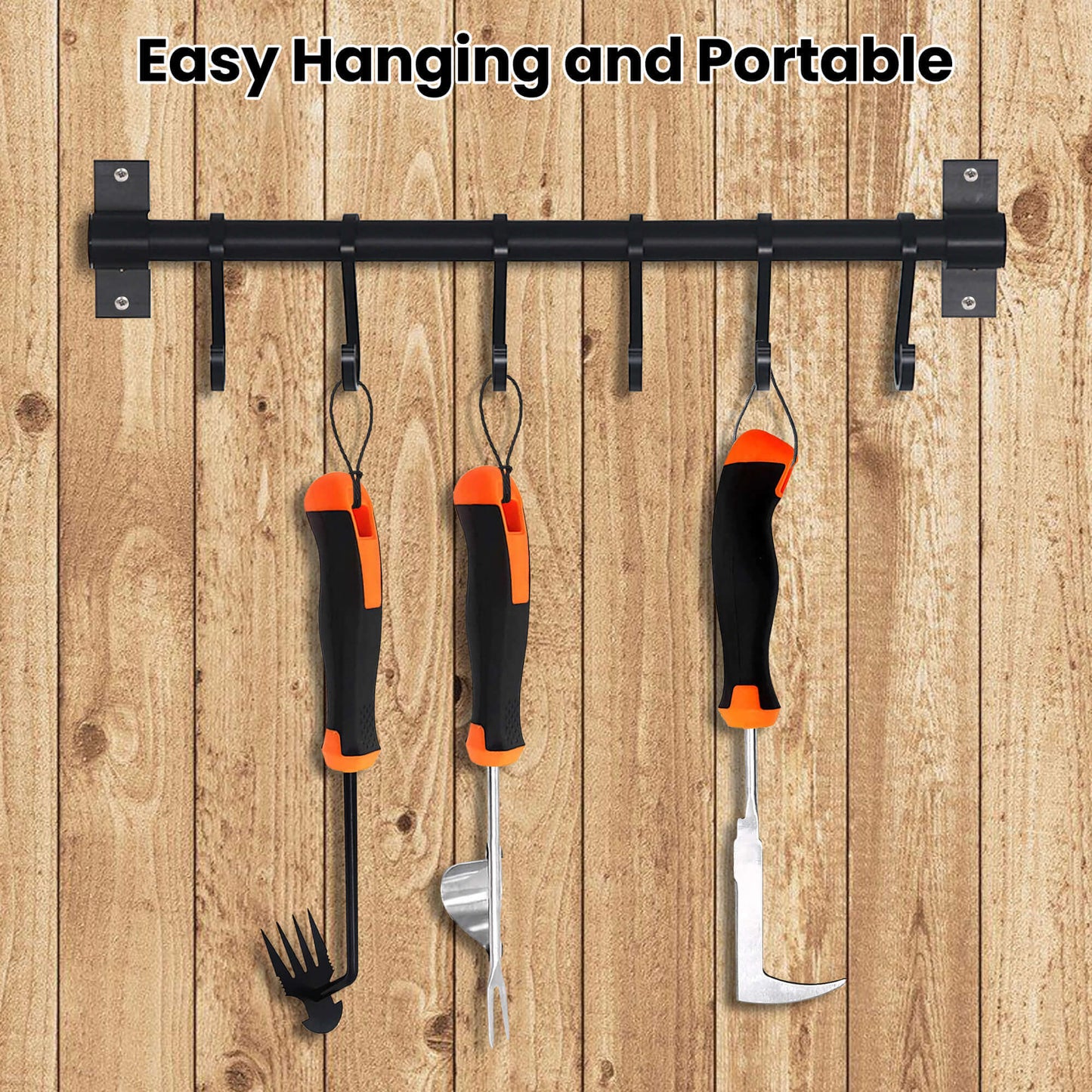 Fixdono Weed Puller Tool with Gloves, Weeder Hand Tool for Garden, Weeding Tool with 4 Claws, Weeder Garden Root Remover Tool for Garden, Gap or Corner Weeding, 3 Pack