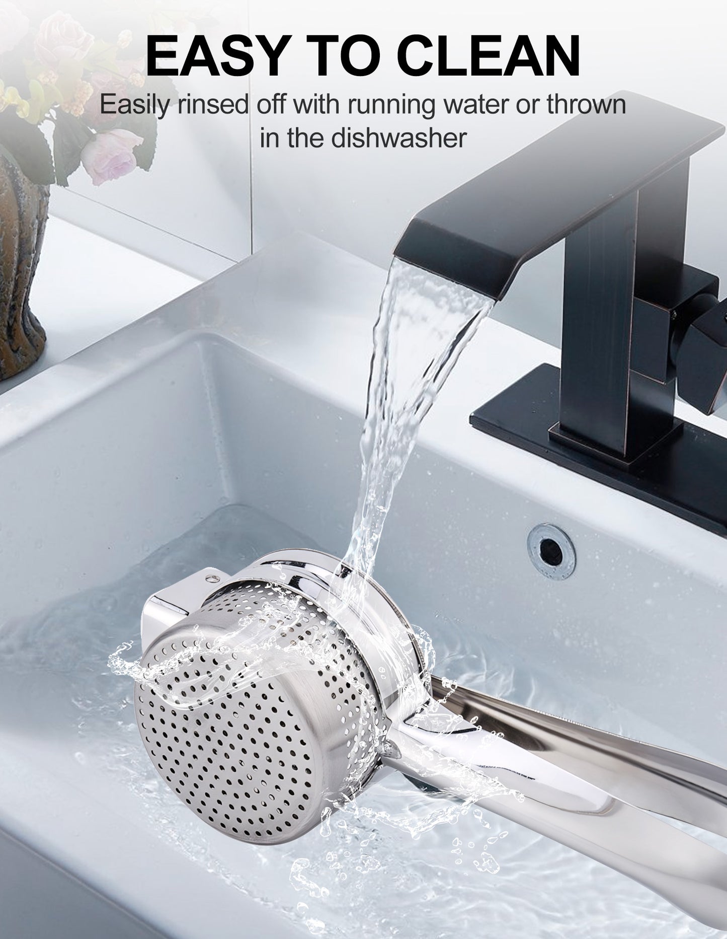 Sentryse Potato Ricer, Heavy Duty Stainless Steel Potato Masher, Manual Ricer Kitchen Tool for Fruits, Vegetables, Potato