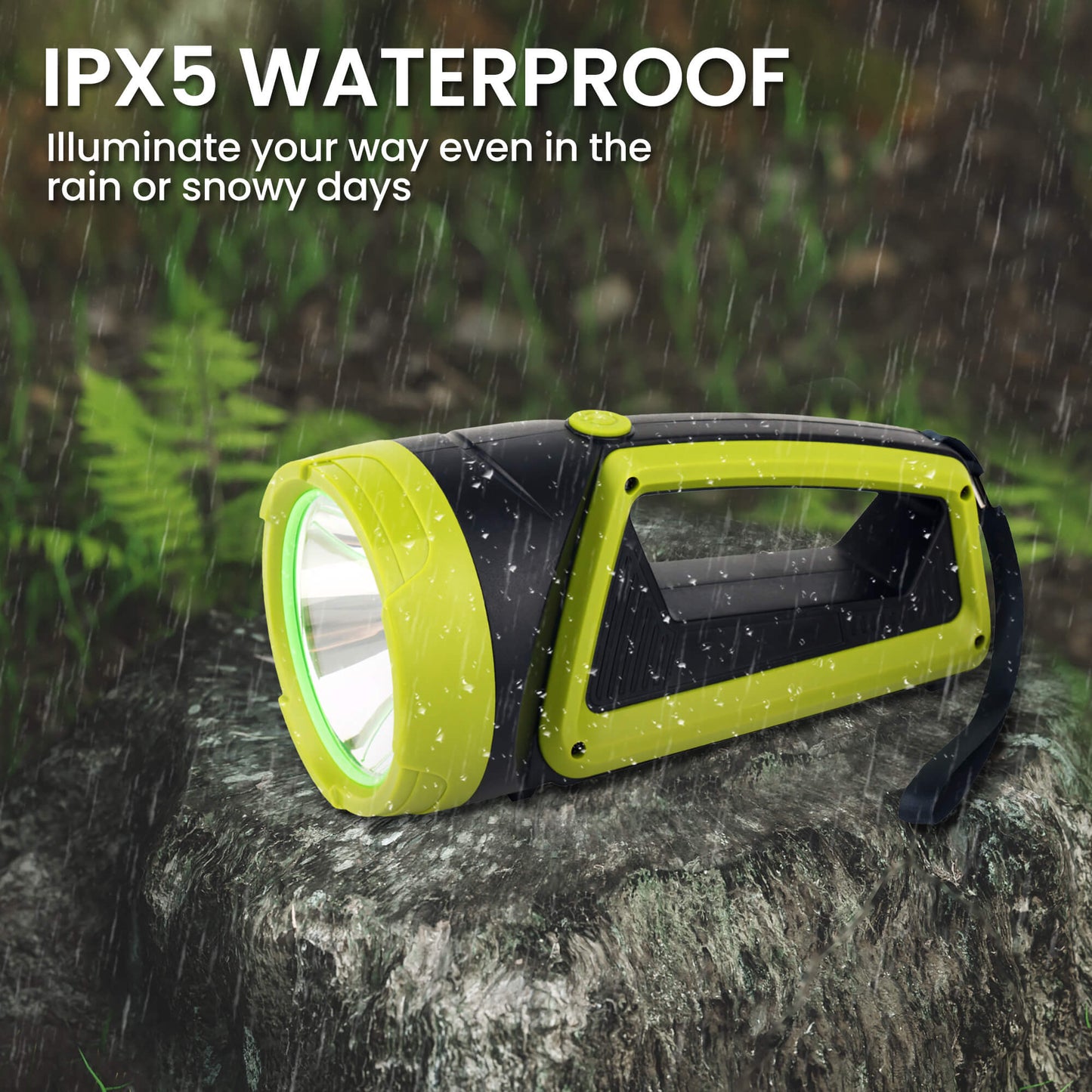 LED Flashlight Rechargeable Spotlight, 3500LM Super Bright Hand Spotlight, Portable Handheld Searchlight, Waterproof Outdoor Torch Light for Security, Camping, Hunting, Hiking