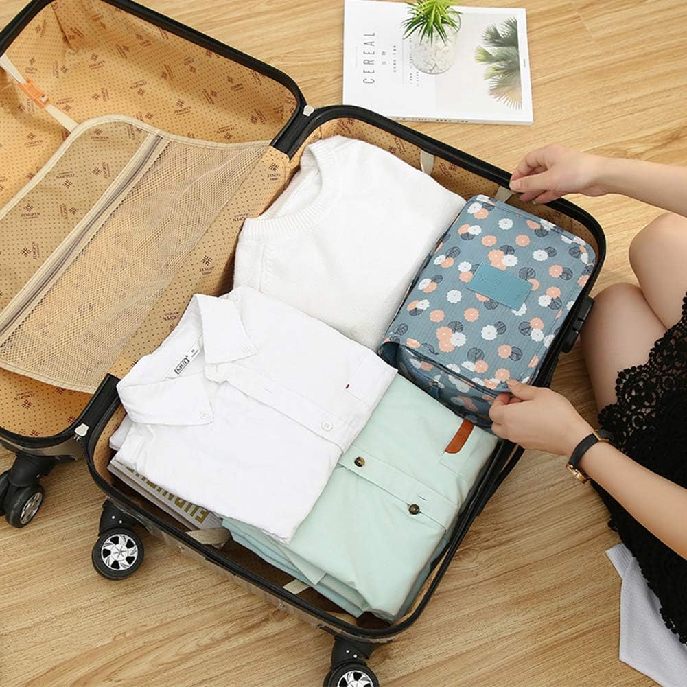 Toiletry Bag Travel Bag with Hanging Hook, Waterproof Makeup Cosmetic Bag Travel Organizer for Accessories, Full-size Container, Large Capacity
