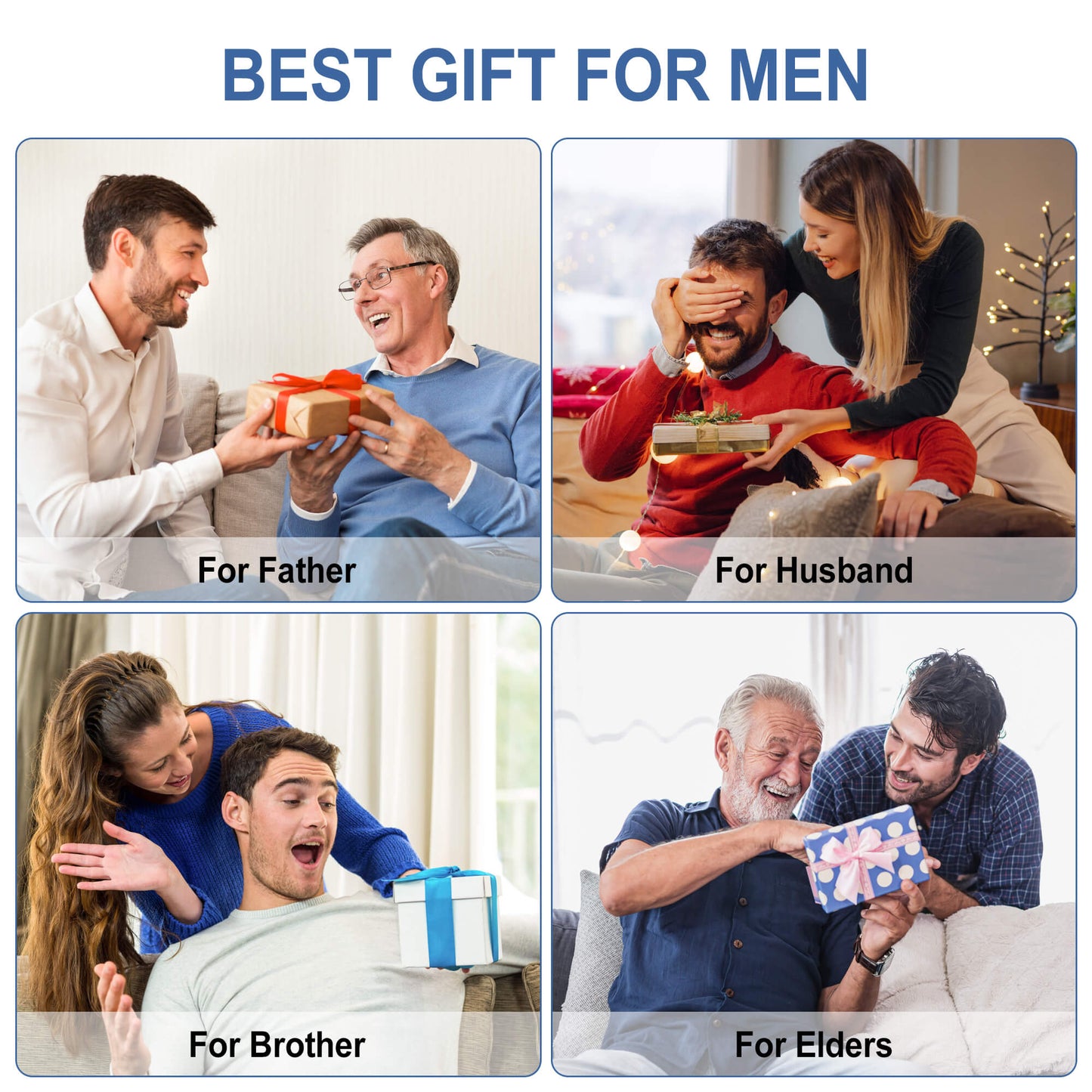 Fixdono Body Hair Trimmer for Men, Waterproof Electric Razor Shaver, Wet/Dry Beard Trimmer, Battery Operated