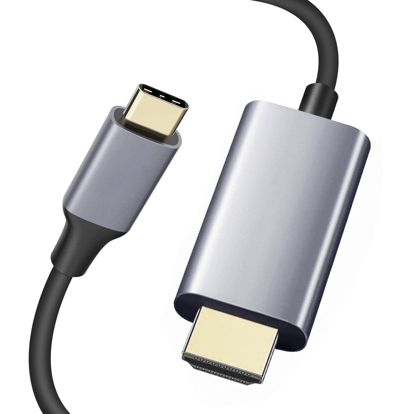 USB C to HDMI-compatible Cable Adapter 6Ft, 4K@30Hz Resolution, Type C to HDMI-Compatible with MacBook Pro/Air 2019, iPad Pro 2020, Galaxy S20, Android, etc