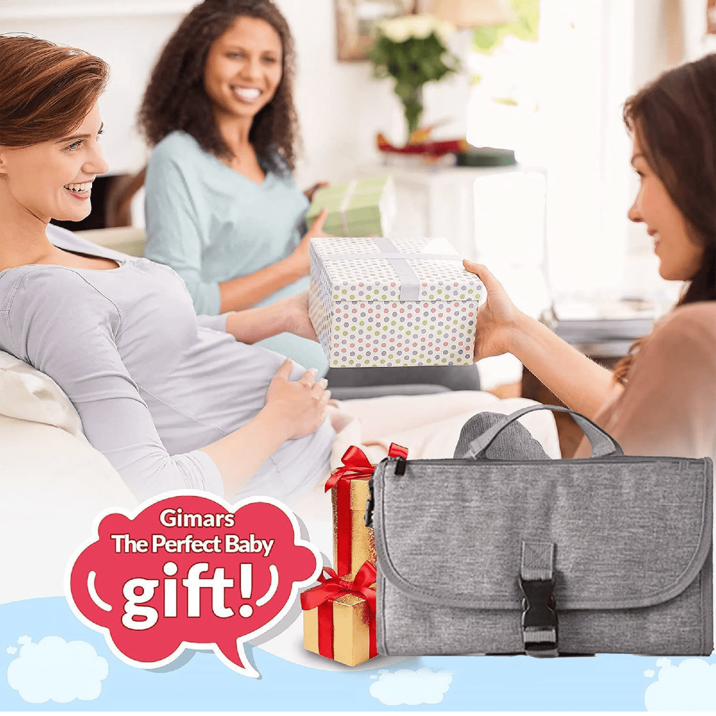 CreWear Portable Diaper Changing Pad for Newborn