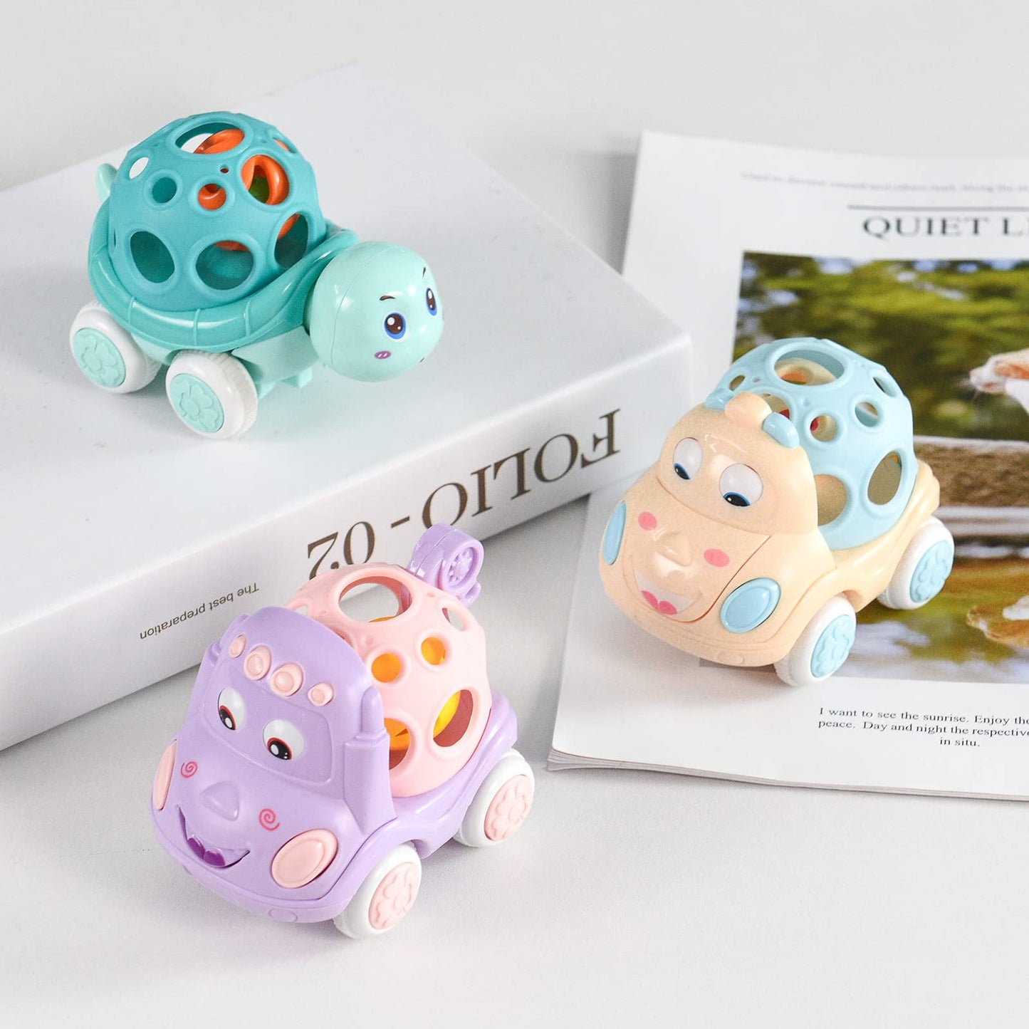 Baby Car Toys for 1-3 Year Olds, Interactive Car Baby Toys for Boys and Girls, Fun Learning Gifts for Toddlers 18 Months