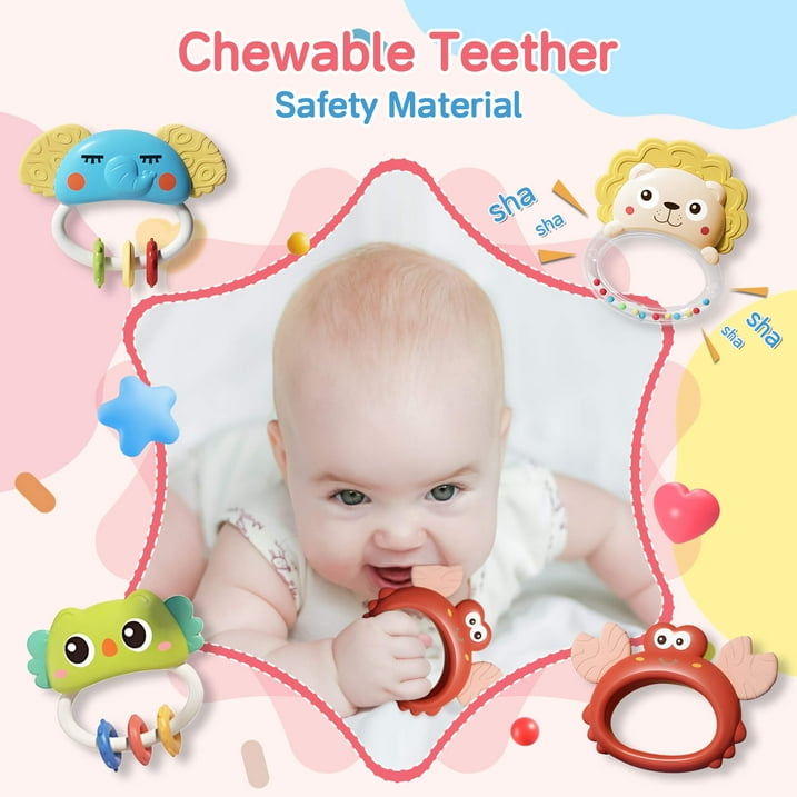 CreWear Crib Mobile with Music and Lights, Baby Mobiles for Cribs, Nursery Musical Mobile for Bassinets Toys Hanging Girls Boys
