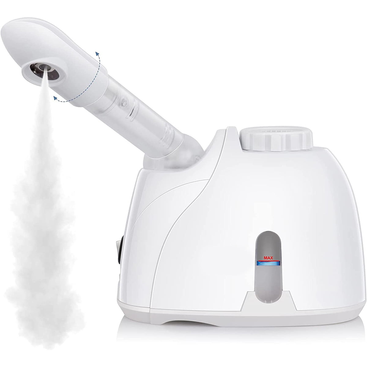 Fixdono Portable Facial Steamer, Nano Ionic Face Steamer with 180°Rotatable Sprayer, Warm/Cold Mist Portable Facial Steamer for Salon and SPA