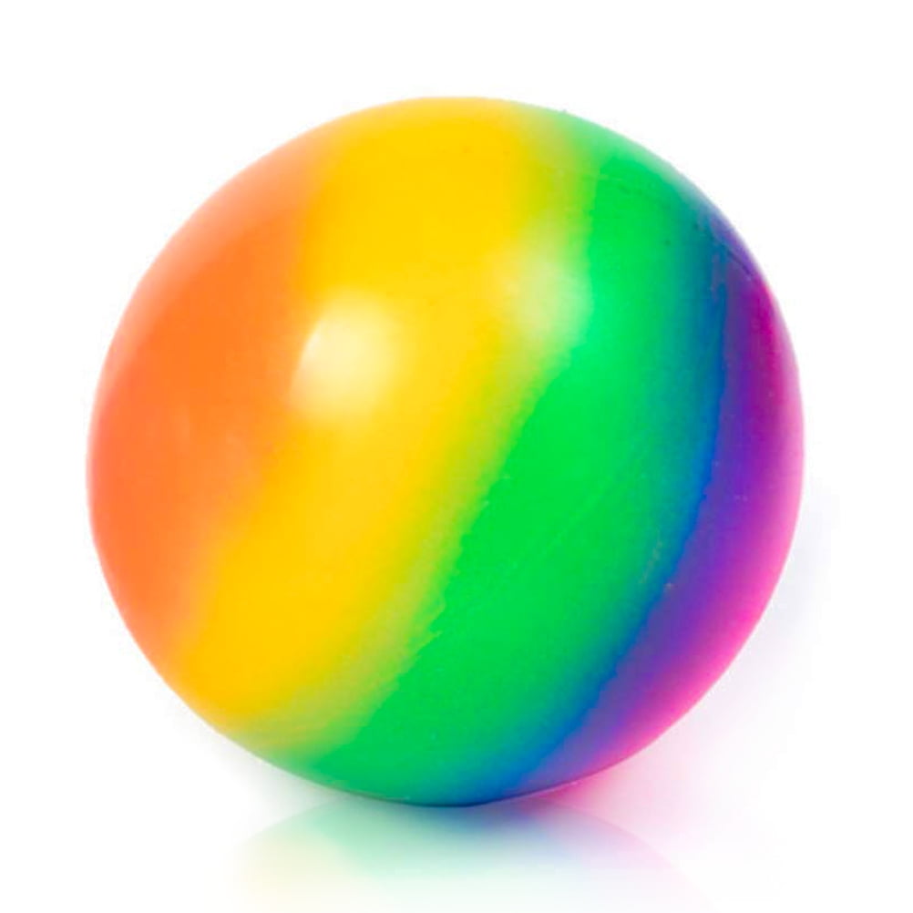 Rainbow Stress Balls, Squishy Sensory Fidget Toys for Kids and Adults, 2.75 Inch Stress Relief Squeeze Balls for Anxiety Relief