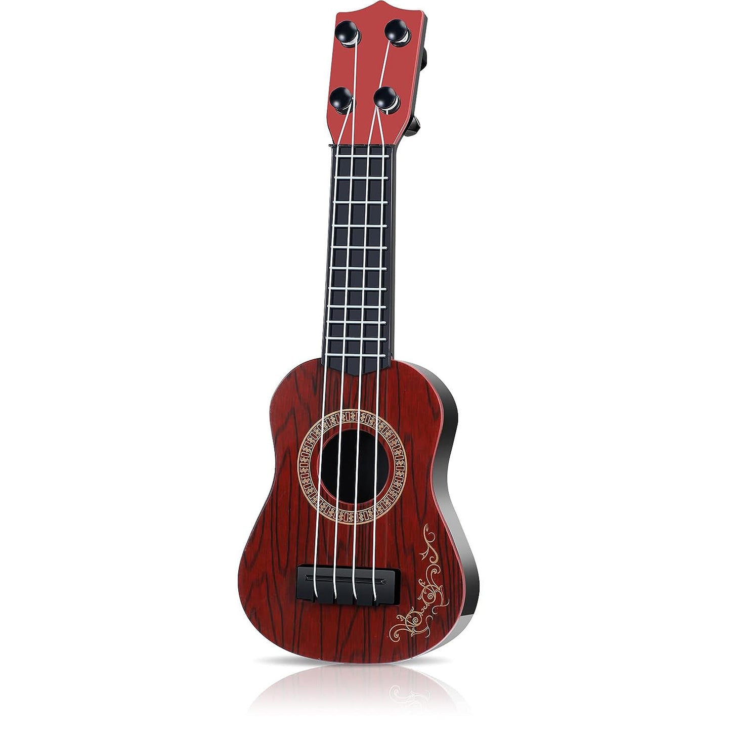 Fixdono Kids Toy Ukulele Guitar for Toddler, 4 Strings Musical Instruments Educational Toys, 10"