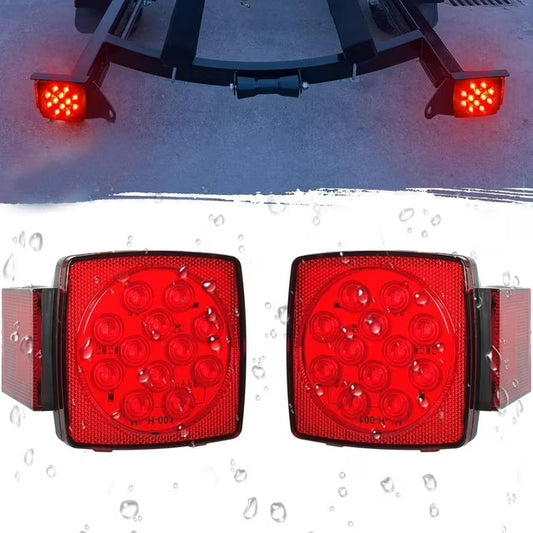 Fixdono Waterproof Tail Lights Boat Lights for Trailers, 2 Pcs