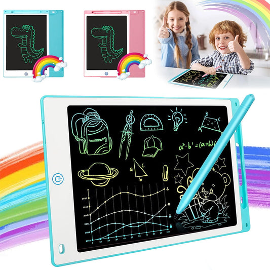 2 Pack LCD Writing Tablet, 12 Inch Colorful Doodle Board Drawing Tablet, Drawing Pad Learning Gift Creative Toy for 2-10 Year Old Girls Boys Toddlers