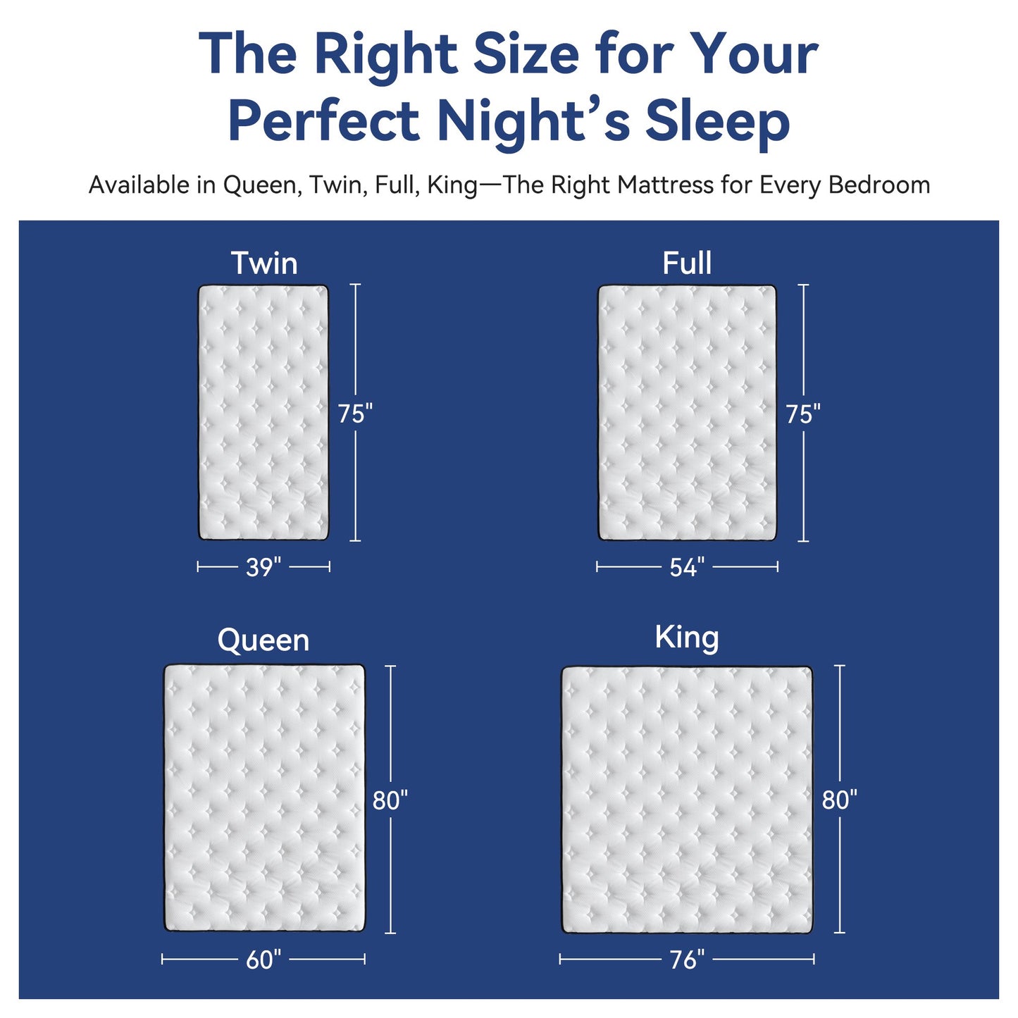 10" Hybrid Mattress in a Box, Adult, Queen