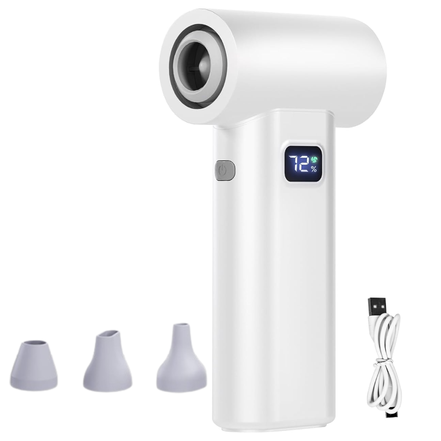CreWear Electric Air Duster - 100,000 RPM Cordless Air Duster with 6 Adjustable Speeds, Rechargeable & Compact Dust Blower for Computer, Keyboard, Car, Outdoor & Home Use