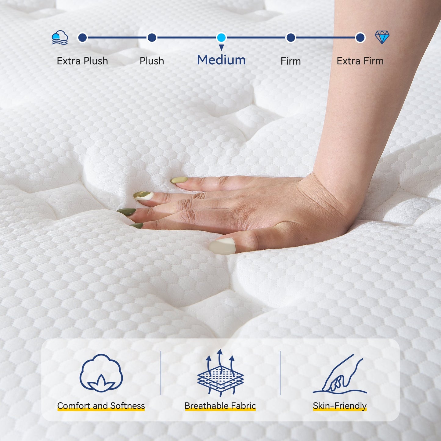 10" Hybrid Mattress in a Box, Adult, Queen