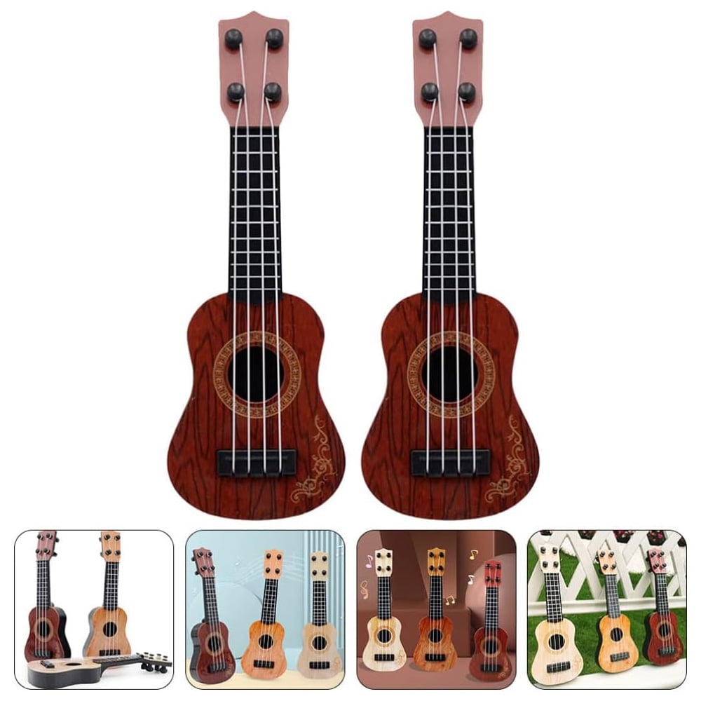 Fixdono Kids Toy Ukulele Guitar, Classical 10 inch 4 String Mini Children Guitar, Educational Musical Instrument Toy for Toddlers and Preschoolers
