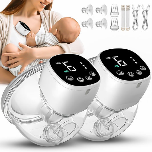 Effortless Express Pumping: Hands-Free Double Electric Breast Pump for Ultimate Convenience!